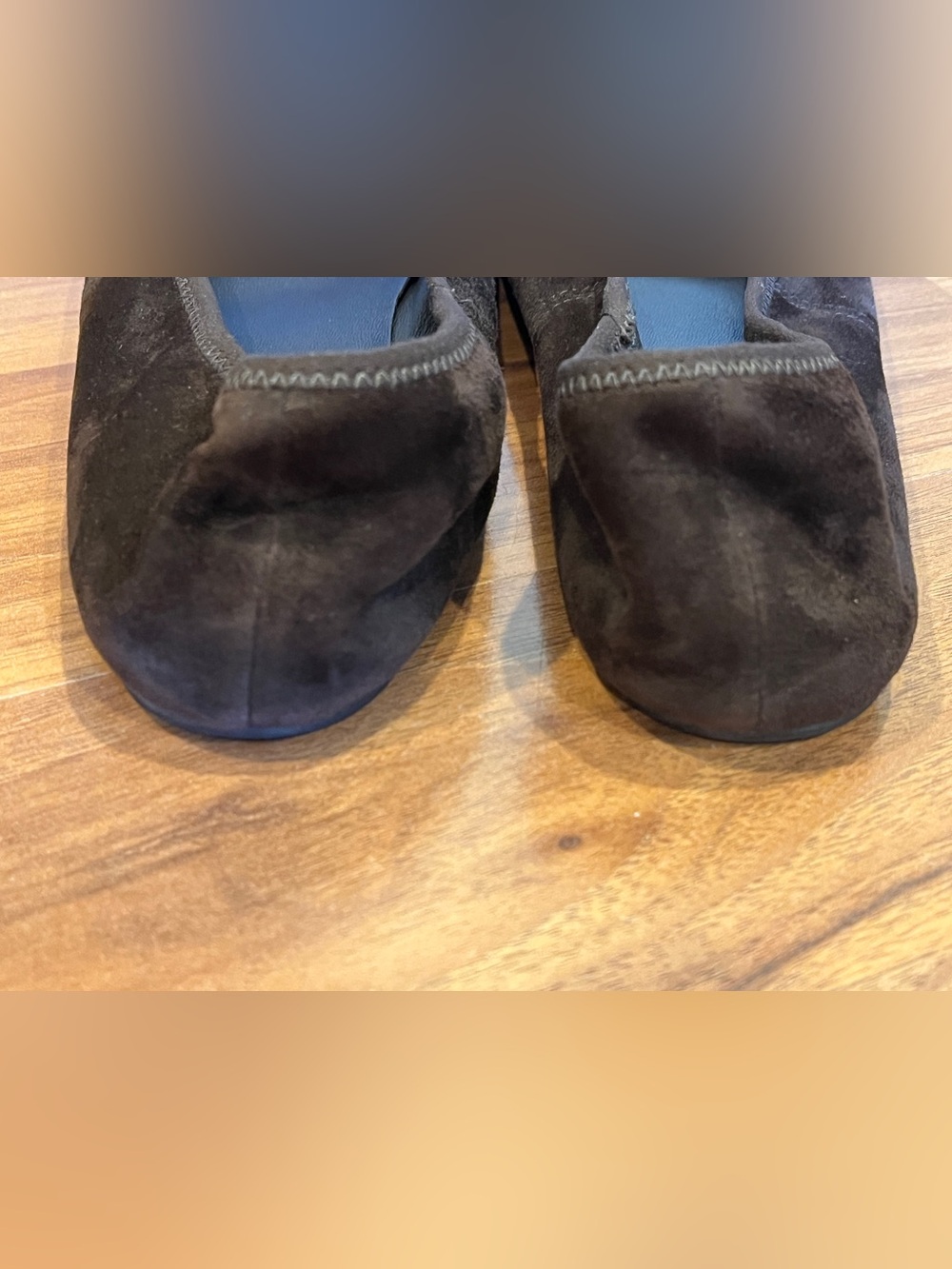 Tory Burch Reva Travel Suede Ballet Flat in Dark Cocoa - size 6.5 - NWOB - Picture 9 of 11